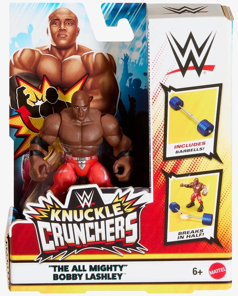 WWE Knuckles Crunchers 10 cm Figure Bobby Lashley + Accessory