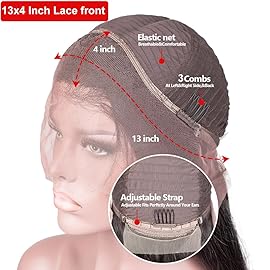 GIANNAY Curly Lace Front Wigs Black Deep Wave Glueless Lace Front Wig for Black Women Synthetic Heat Resistant Fiber Hair Wigs 24-26 Inch