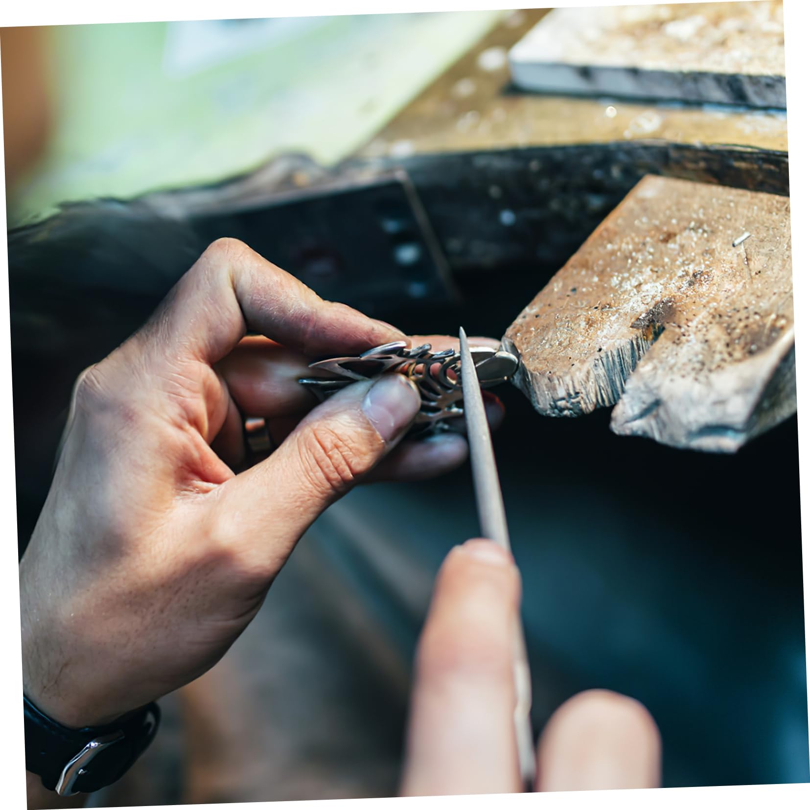 Operitacx 8pièces Outils De Polissage Agate avec Poignée pour Bijoux Élimination des Rayures Et Restauration De Brillance Accessoires De Fabrication De Bijoux