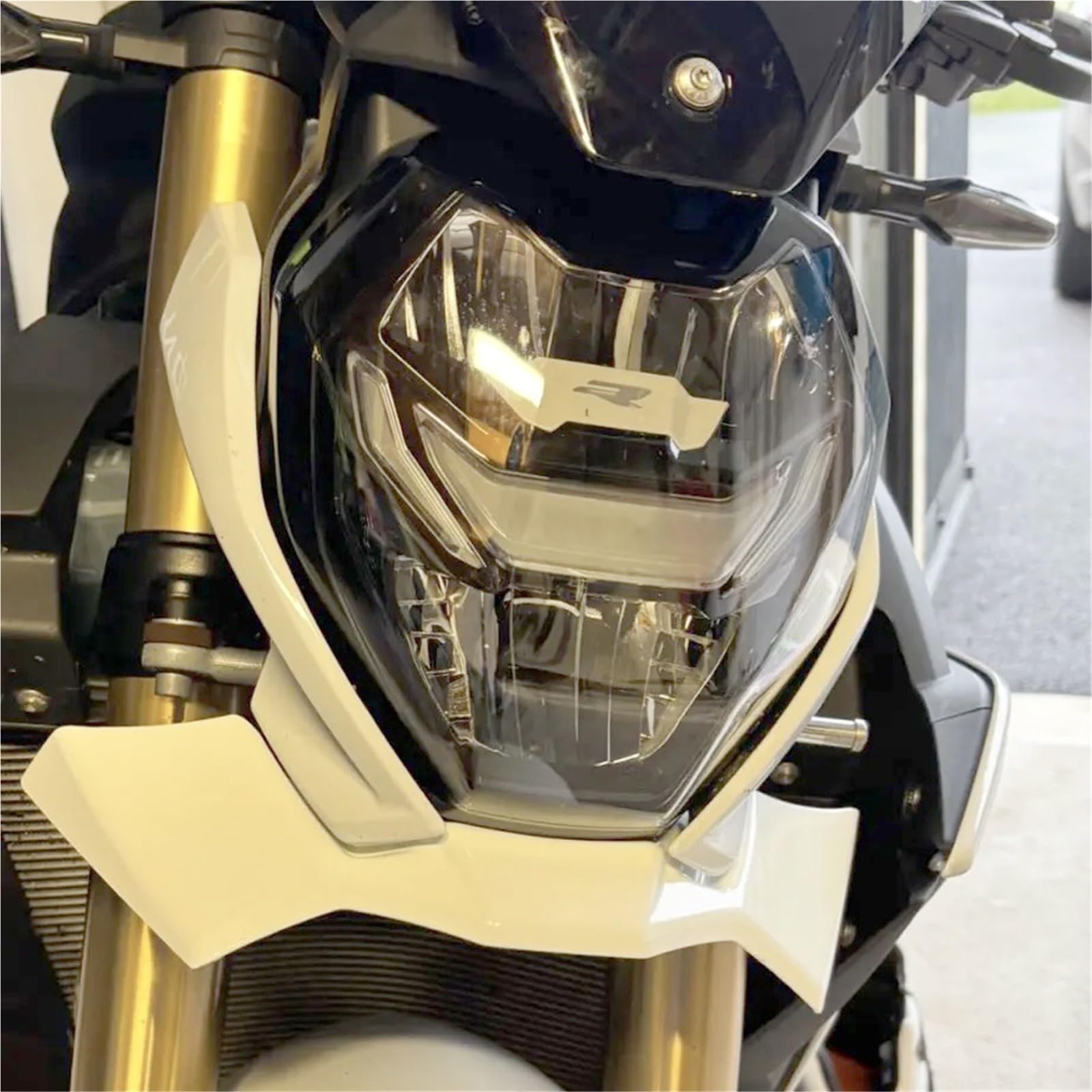 Front Bumper Splitter dachowy Pasuje do BMW F900R 2021 2022 F 900R S1000R Modyfikacja docisku Naked przedni spojler