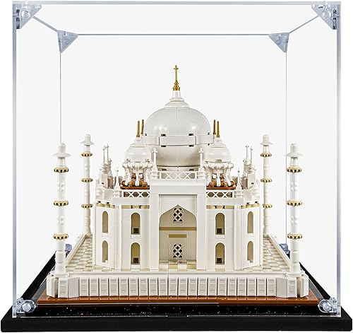 Miniatura 3 de SONGLECTION Vitrina acrílica compatible con Lego Taj Mahal #21056, vitrina a prueba de polvo (solo funda) (juegos de Lego no incluidos)
