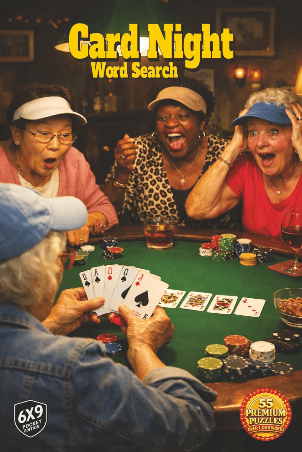 Card Night Word Search: Gather Around the Table and Relive the Fun of Card Night From Poker to Bridge to Cribbage and Classic Kitchen Table Games in Over 1,000 Words and 55 Puzzles