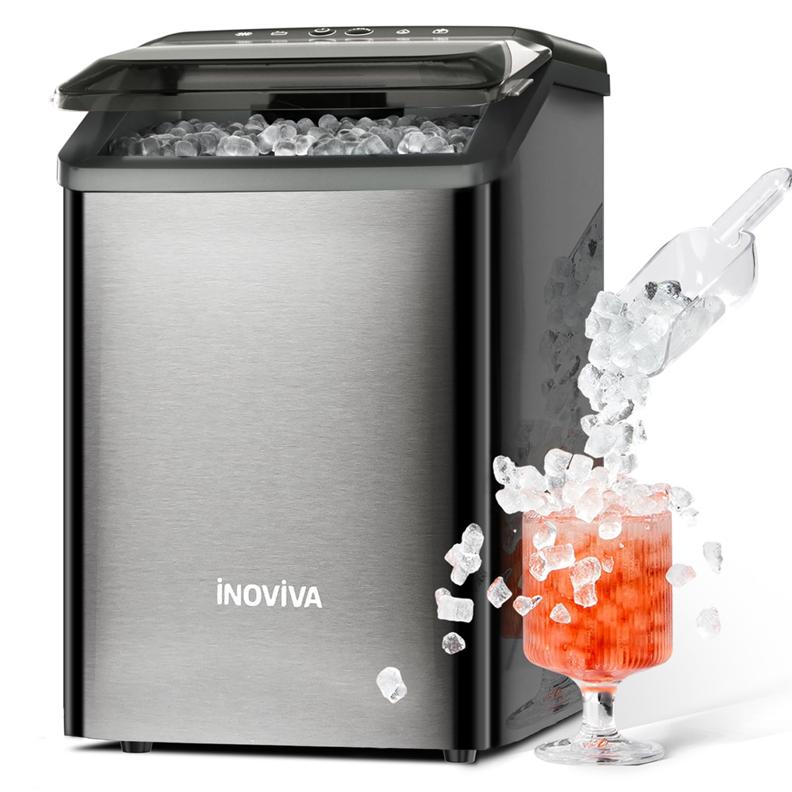 Photo 1 of Inoviva Nugget Ice Maker, 40 lbs/24h, Self-Cleaning