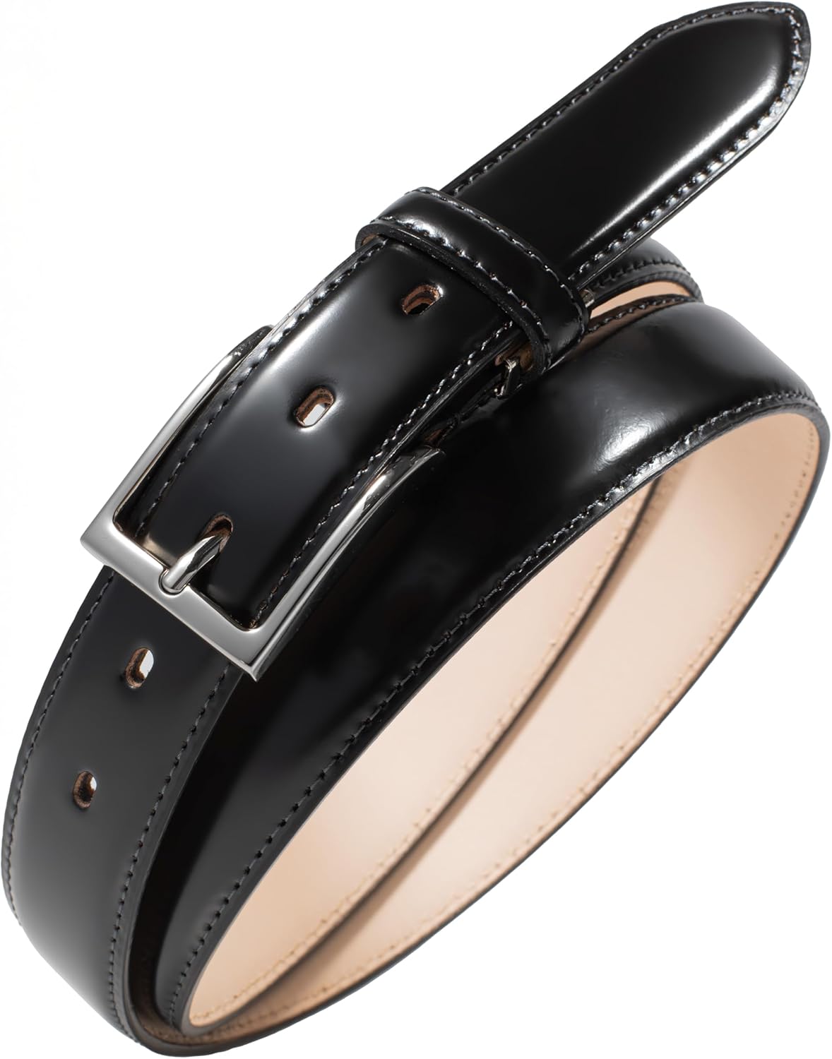 スタッズナローベルト18mm幅シルバーセレクトフラワー htcナロー好き