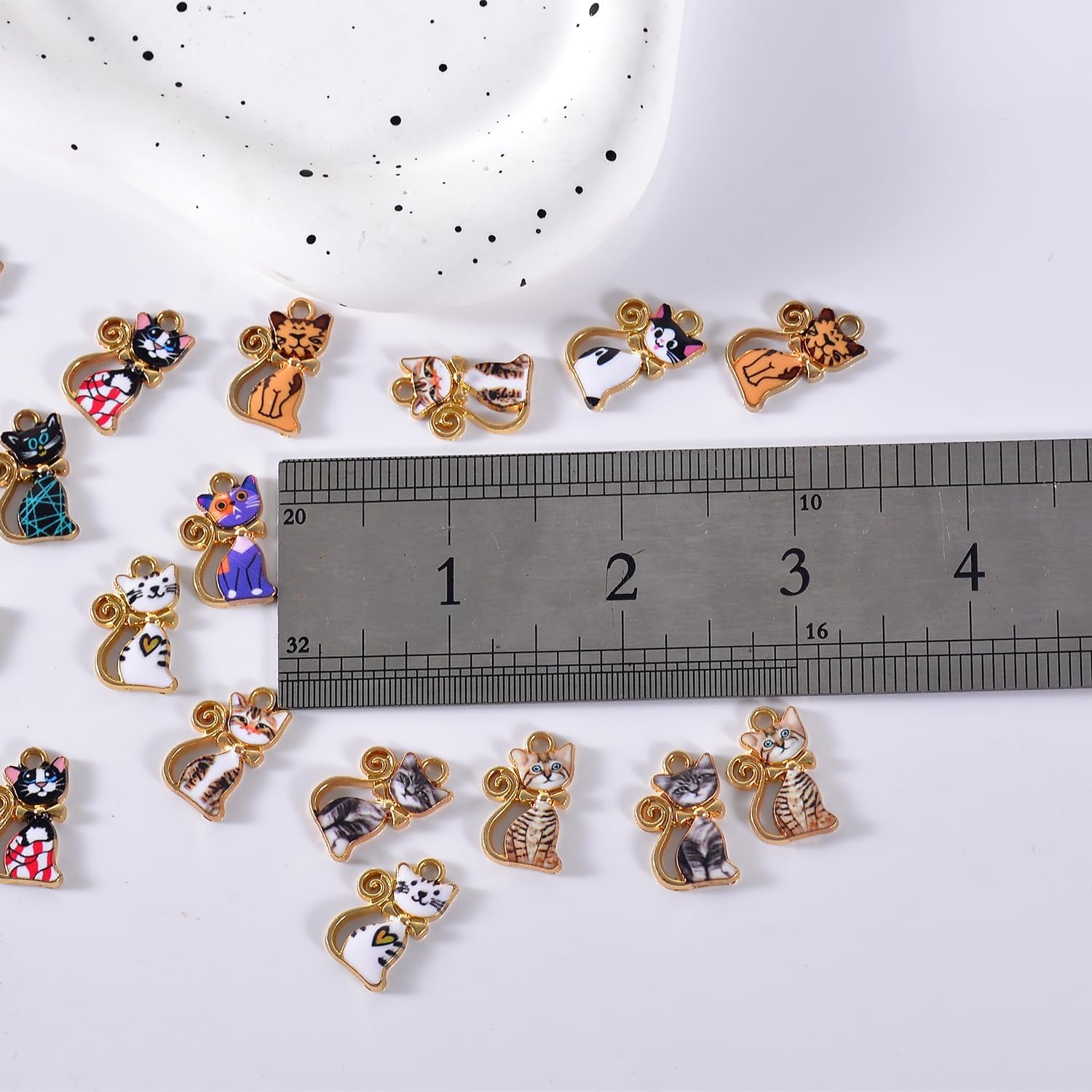 Bulk Gold Enamel Charms for Jewelry Making, Colorful Metal Charms Pendant for Bracelet Necklace and Crafting - Image 6