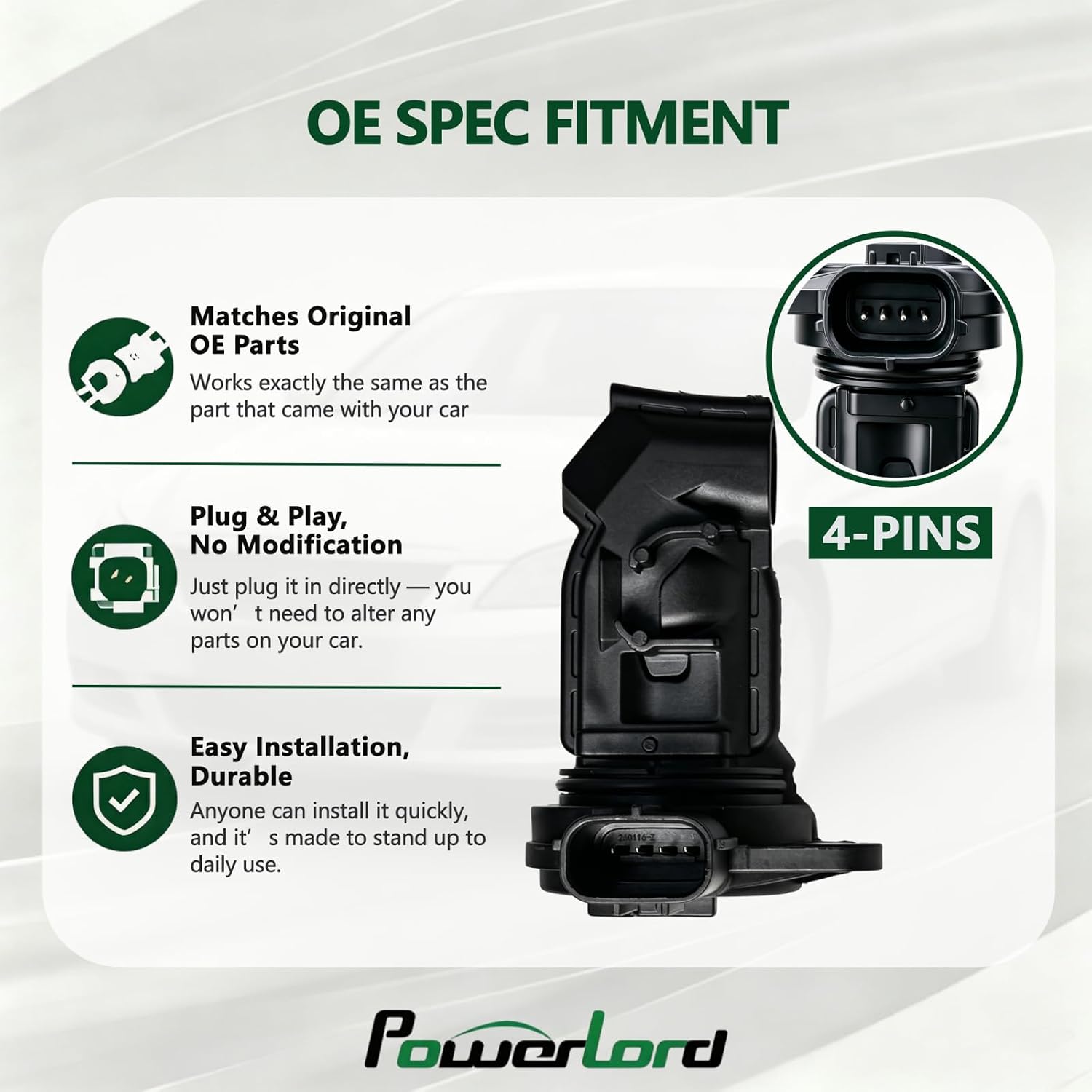PLC06 Mass Airflow Sensor for Honda CR-V 1.5 2017-2025, Civic 2.0 2021-2025, Accord 1.5 2018-2025, HR-V 2.0 2023-2025, Pilot 3.5 2023-2025, for Acura RDX MDX TLX Integra etc., OE# 37980-5BA-A01