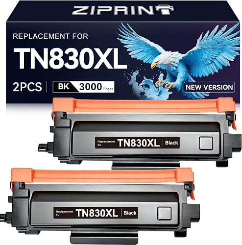 ZIPRINT TN830XL Toner Compatible with Brother Printer HL-L2460DW, 2 Pack