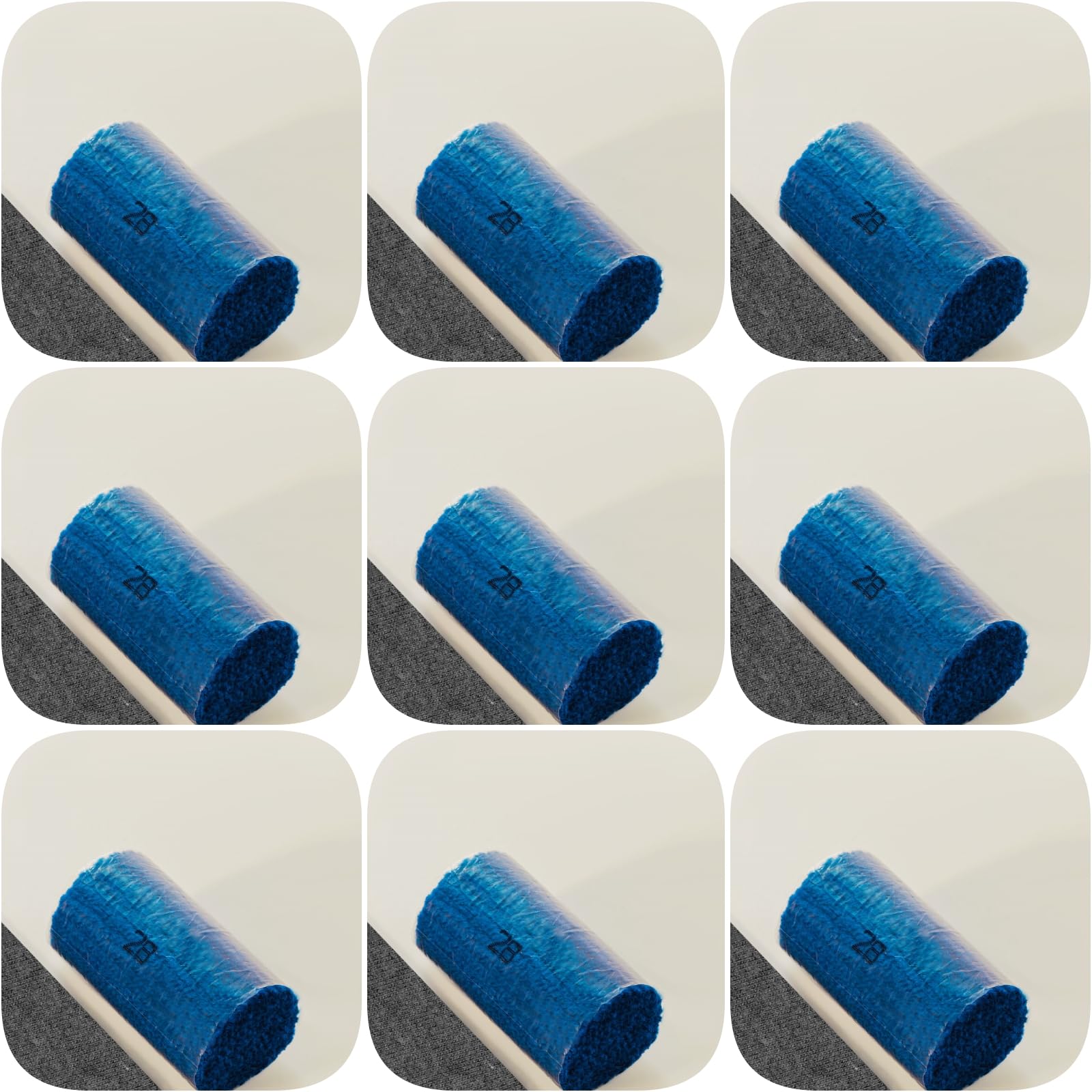 Yglnden 10 Bundles Latch Hook Kit Colorful Yarn Bundles Cut Rug DIY Latch Hook Yarn for Handmake Craft Sewing Knitting for Adults (10 Bundles# Dark Blue B)