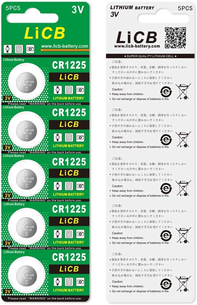 LiCB 10 Pack CR1225 3V Lithium Battery CR 1225