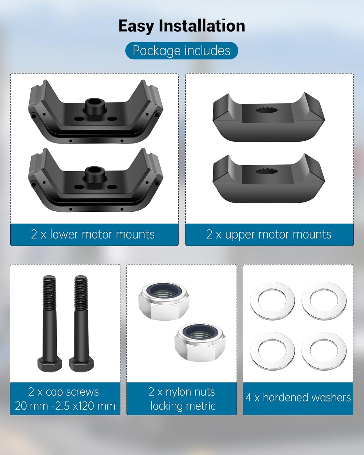Rubber T800 Motor Mount Compatible with Kenworth T600 T800, W900 Engine Mount, Rear Motor Mounts Replace K066-037, K066-421, K066-377
