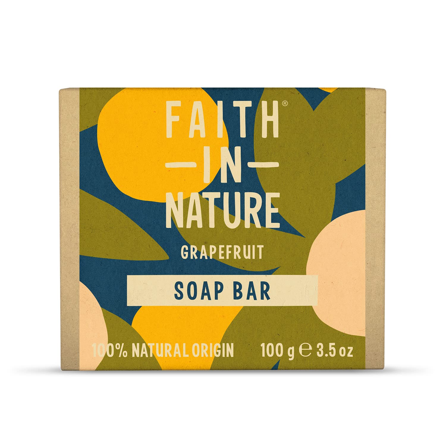 FAITH IN NATUREGrapefruit Soap 100g[Amazon-developed Certification] Compact by Design
