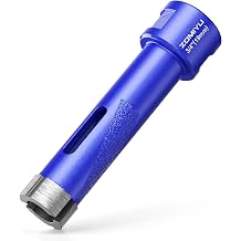 3/4 Diamond Core Drill Bit with 5/8-11 Thread, Dry or Wet Hole Saw