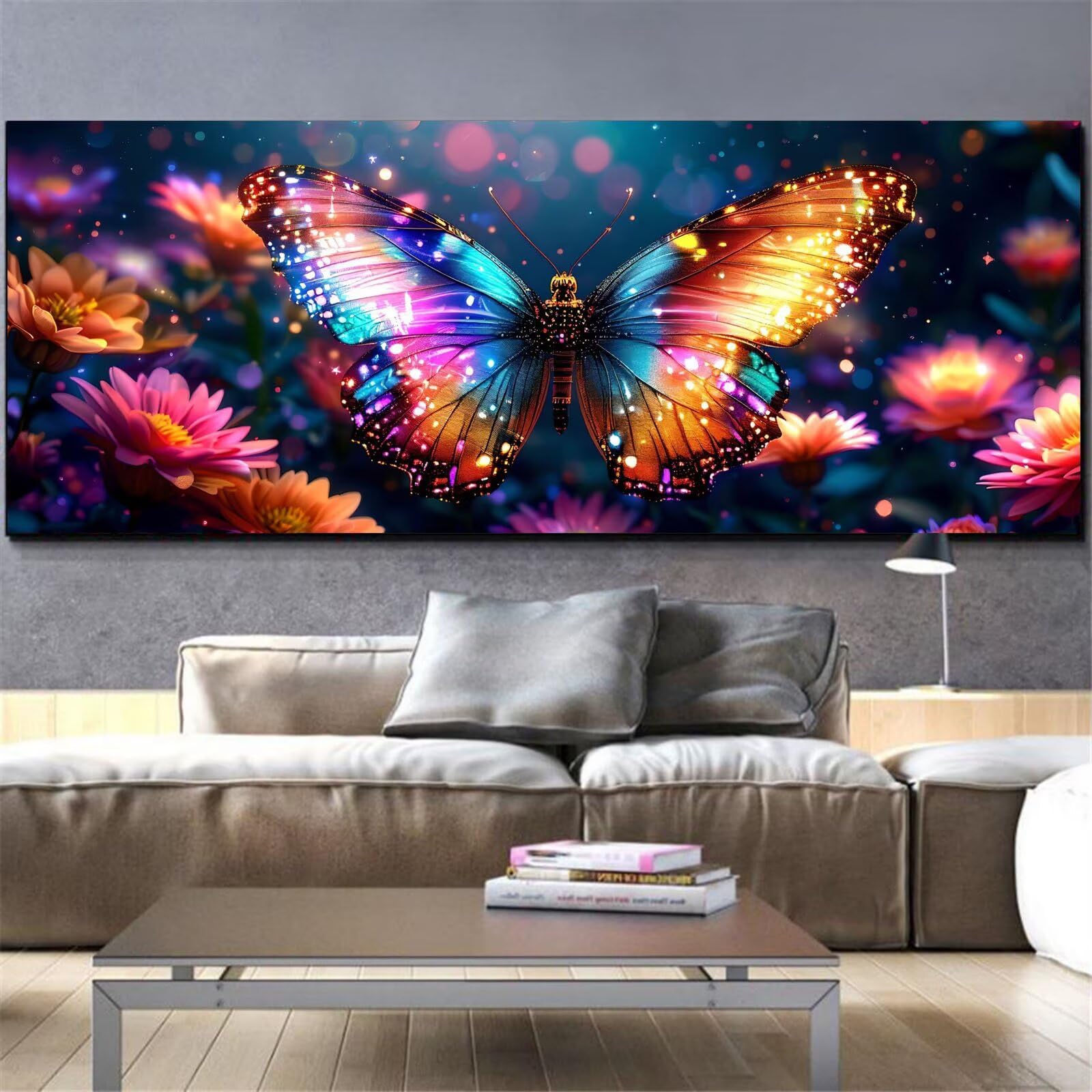Kit complet broderie diamant papillon haut de gamme 80x220cm - 8
