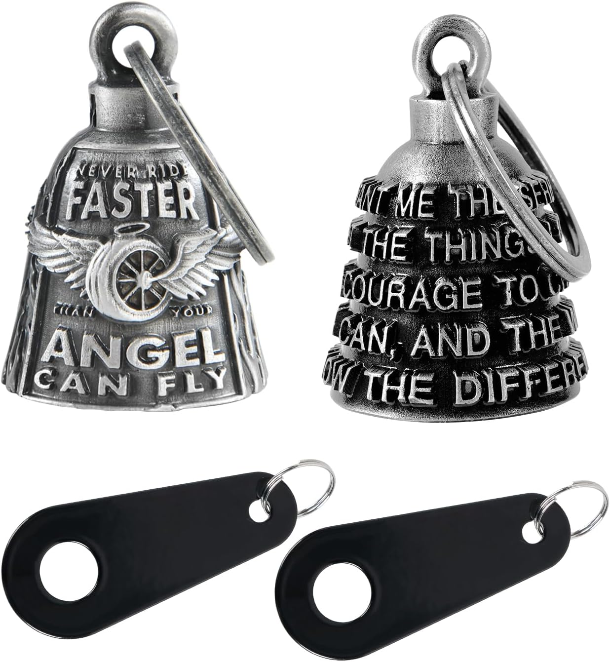 Dream Apparel Motorcycle Bells for Bikers Guardian Angel Gremlin Motorcycle Bells for Motorcycle Rider Key Chain for Luck