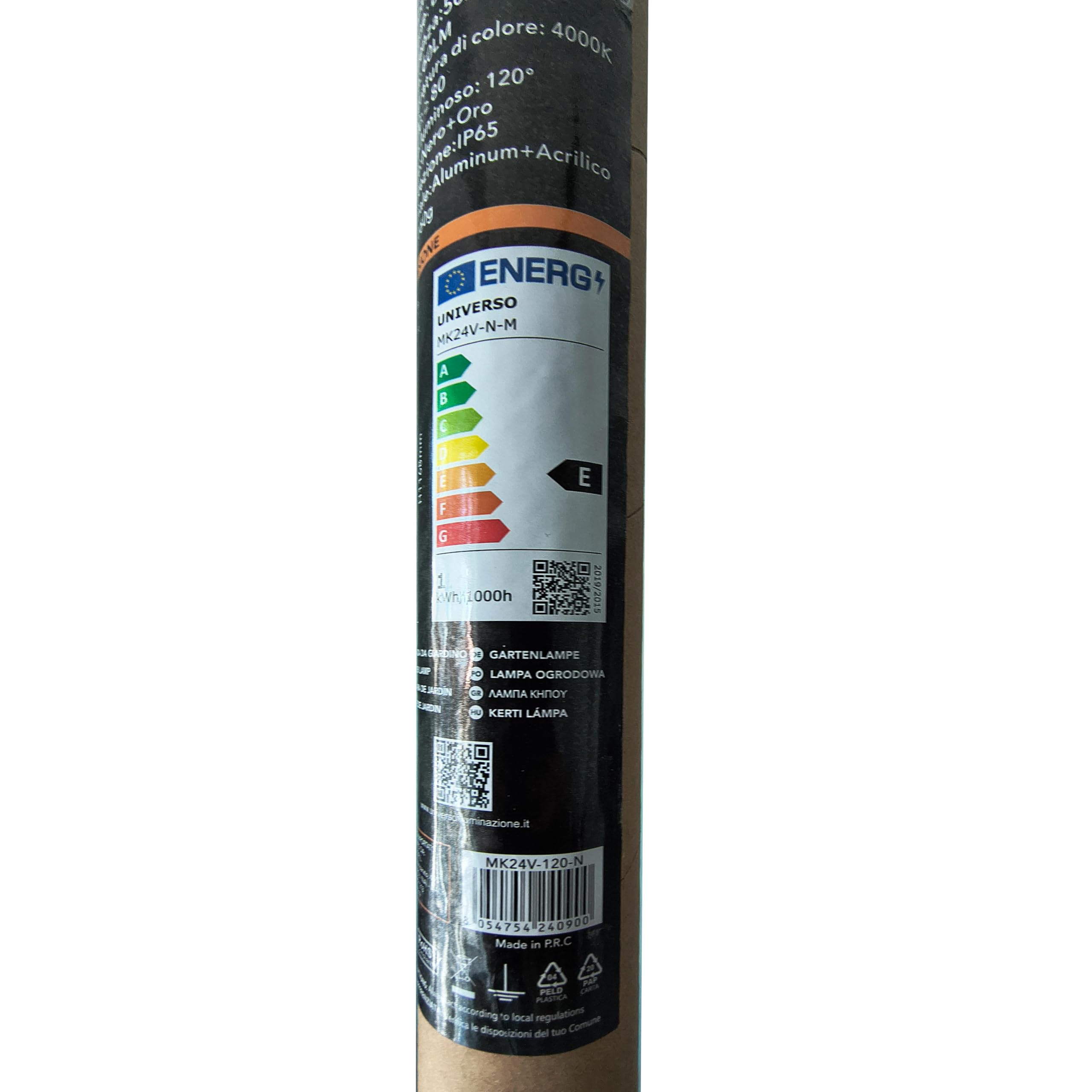 Planetitaly Lampione con Picchetto LED 0.5W Basso Consumo 24V Lampioncino Stelo di Luce Naturale 4000K Palo Luminoso Giardino Terreno Cespugli Vialetti (60cm)