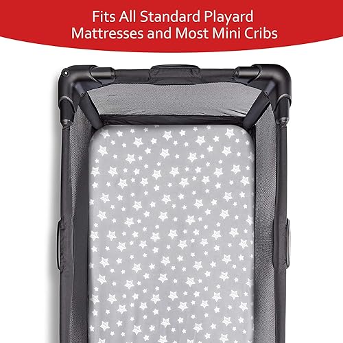 Miniatura 3 de Pack and Play Sheets - Juego de 4 sábanas para cuna, sábana bajera elástica para cuna, compatible con Graco Pack n Play, material suave y