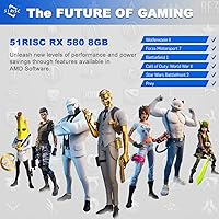 Vista 3 de Radeon RX 580 Tarjeta gráfica de 8GB, GDDR5 256bit 2048SP VR Ready DisplayPort HDMI Tarjeta de video para juegos (RX 580 8GB)