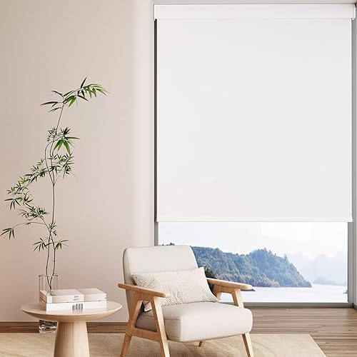 Miniatura 6 de MYshade Persianas enrollables opacas sin cordón con funda de cajón, persianas para oscurecer la habitación para el hogar, oficina, baño, fácil de