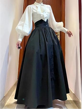 Vibsion Vintage Victorian Dress Edwardian Medieval Renaissance Costume Women