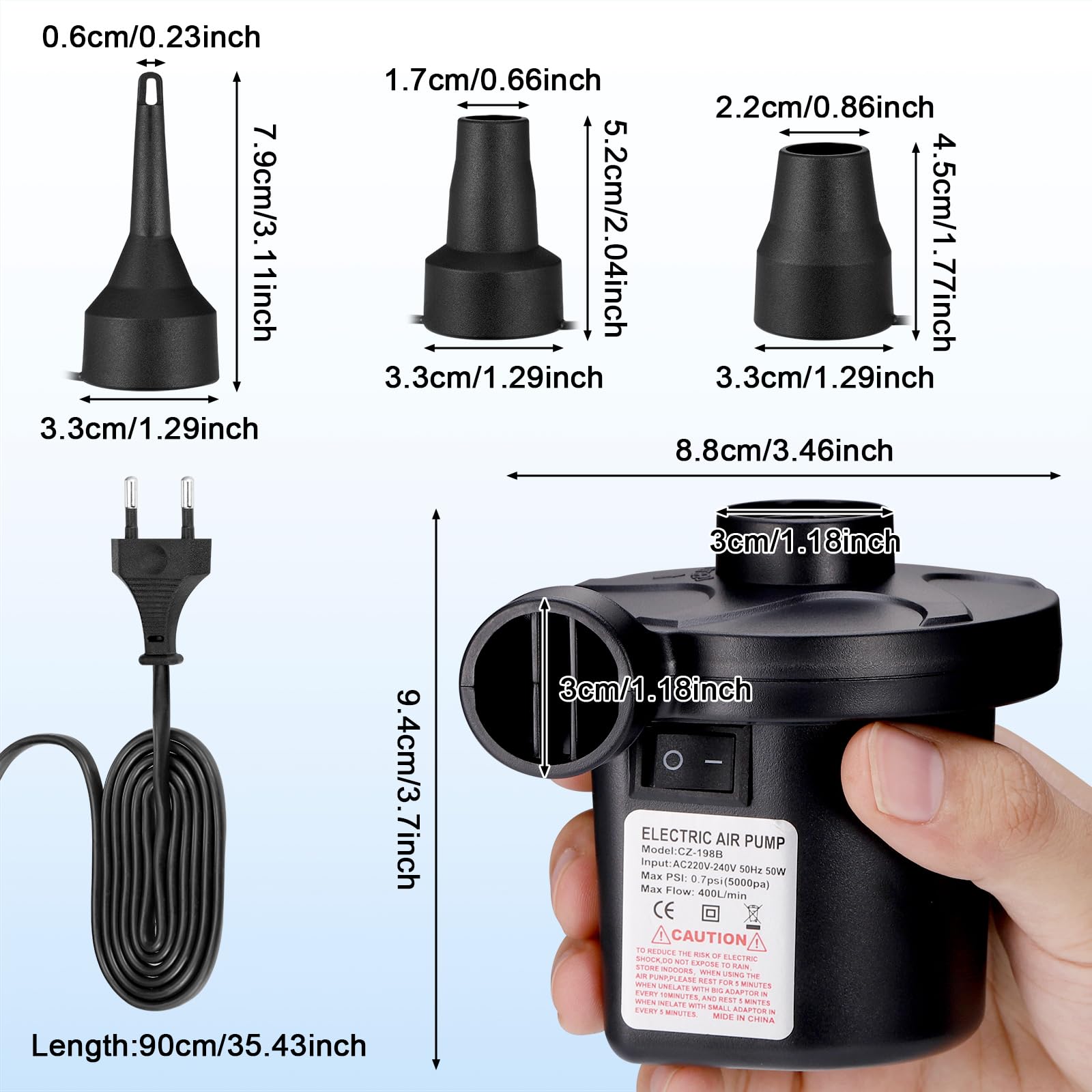 MAX PUMP 2 PRO Krachtige 4-in-1 Draagbare Luchtpomp Zaklamp? - Luchtpompen