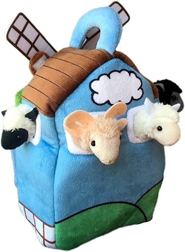 Miniatura 2 de Adore - Molino de viento de 12 pulgadas, casa de campo, animales de peluche