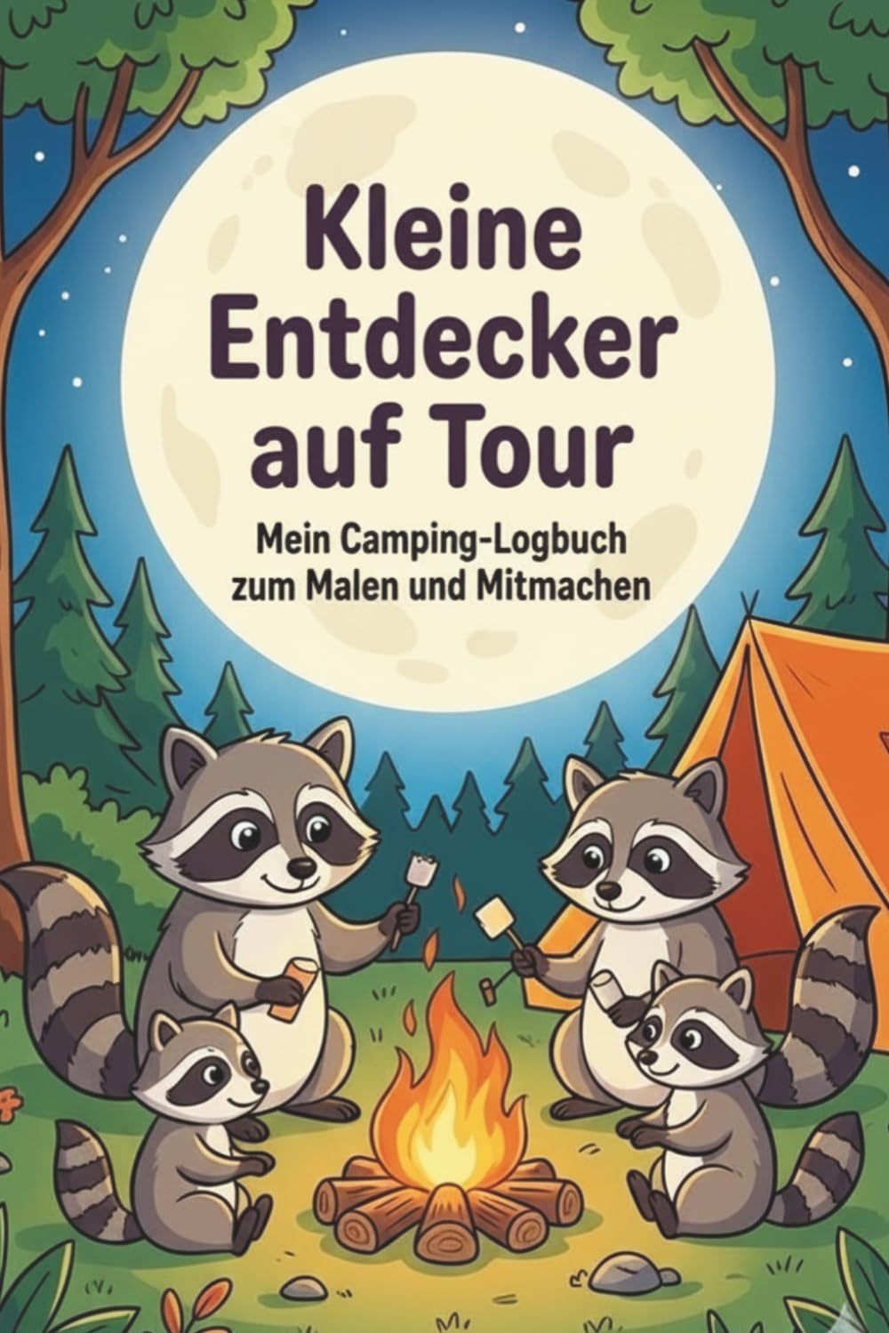Kleine Entdecker aut Tour: Mein Camping-Logbuch für Kinder: Reisetagebuch zum Ausfüllen, Malen & Mitmachen - Mit Rätseln, Packliste und Urkunde für 14 Tage Abenteuer