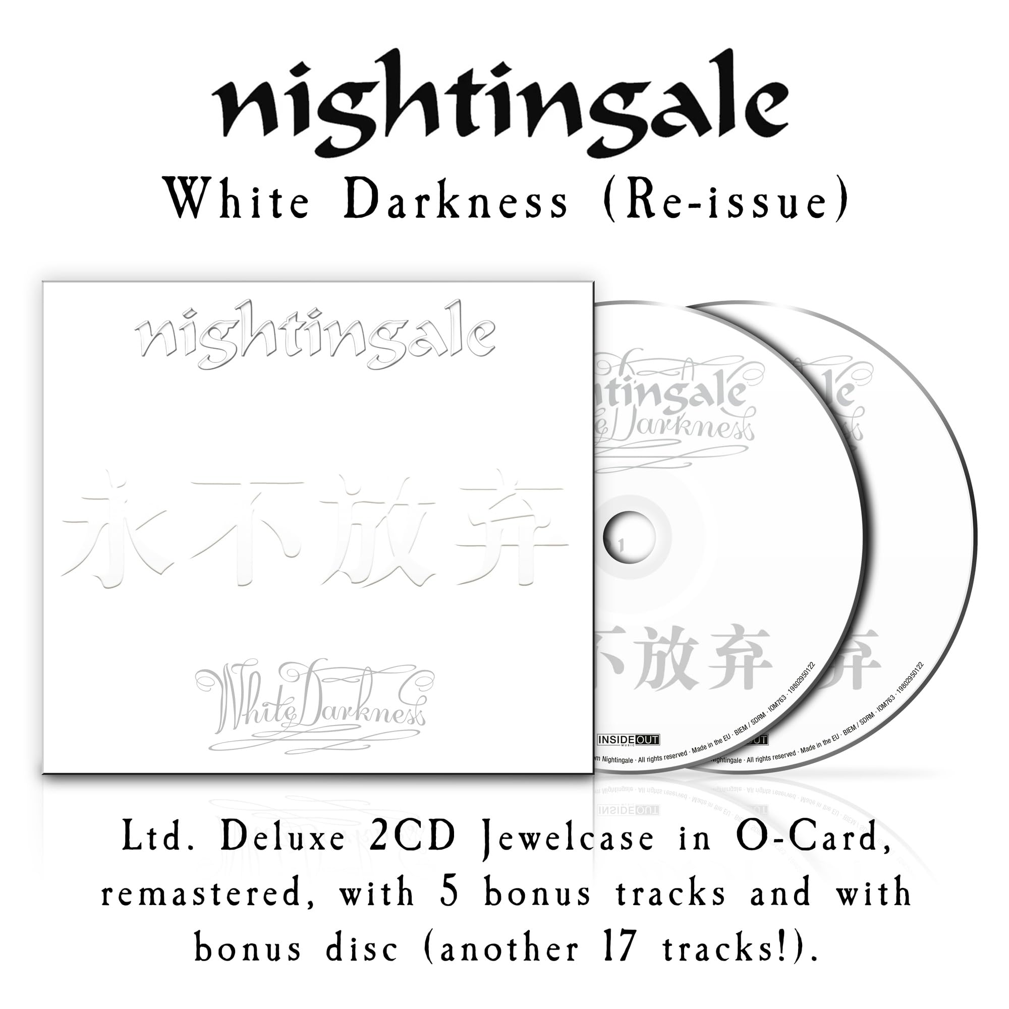 Nightingale - White Darkness - Remastered CD 2025 + Bonus CD - NEW & SEALED