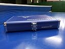 Powerkraft Table Tennis Aluminium Framed Premium Racket CASE Cover + ABS - Blue. Table Tennis Racket case,Bat Cover, Bat case. TT Gift gallery image