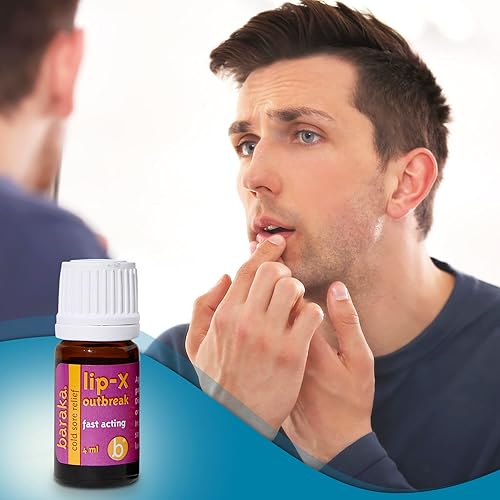 Miniatura 5 de Baraka LipX - Alivio eficaz del herpes labial con aceites esenciales orgánicos, fórmula para brotes de LipX para minimizar brotes y reducción de