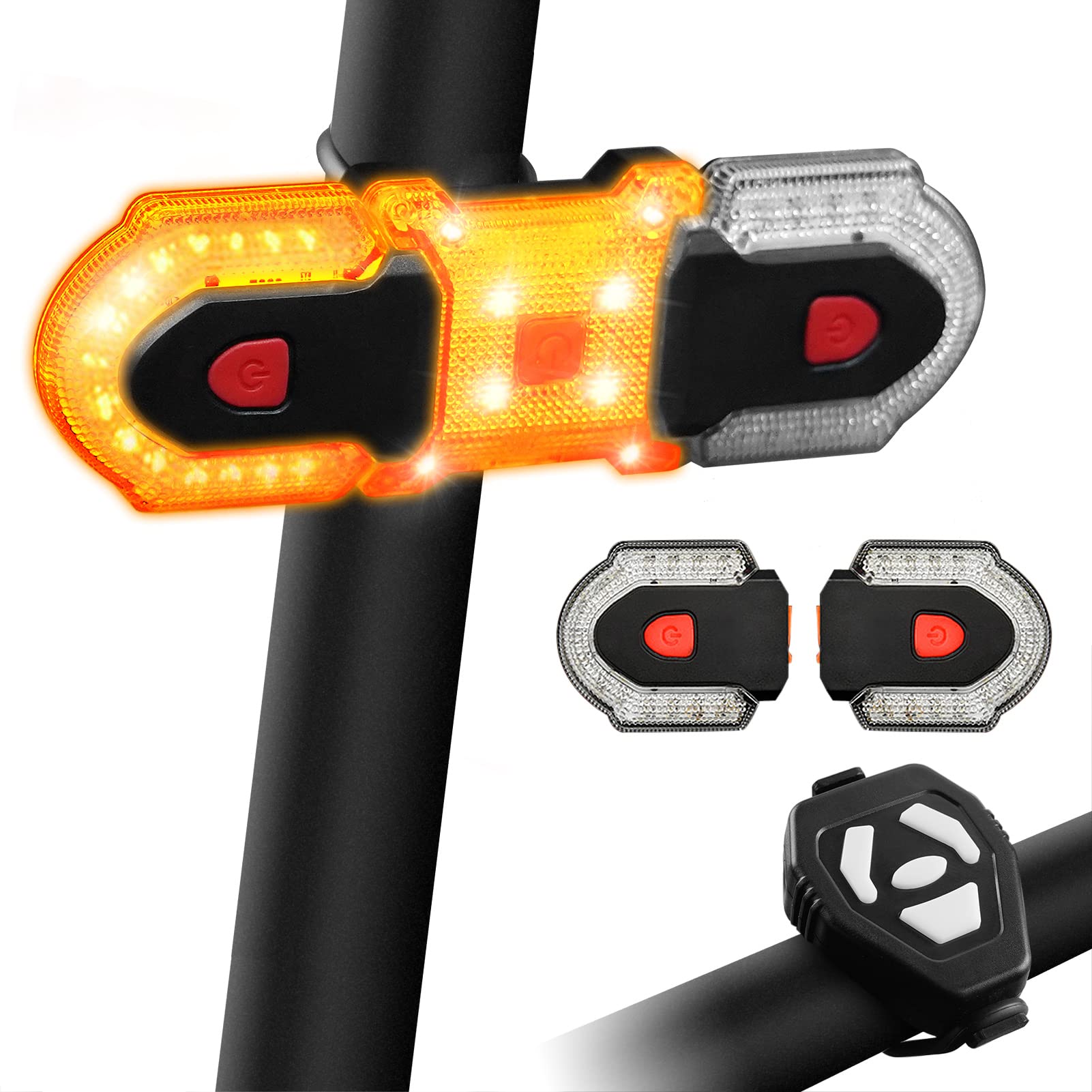 Luz de señal de giro de bicicleta para rutas nocturnas seguras
