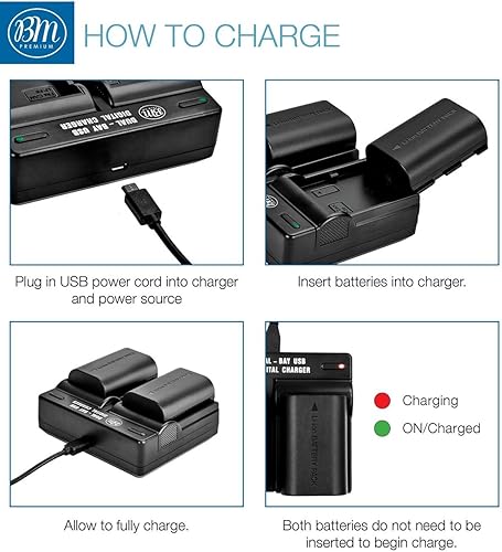 Miniatura 5 de BM - Paquete de 2 baterías LP-E6N y cargador de batería dual para cámaras Canon EOS R EOS R5 EOS 90D EOS 60D EOS 70D EOS 80D EOS 5D II 5D III 5D IV
