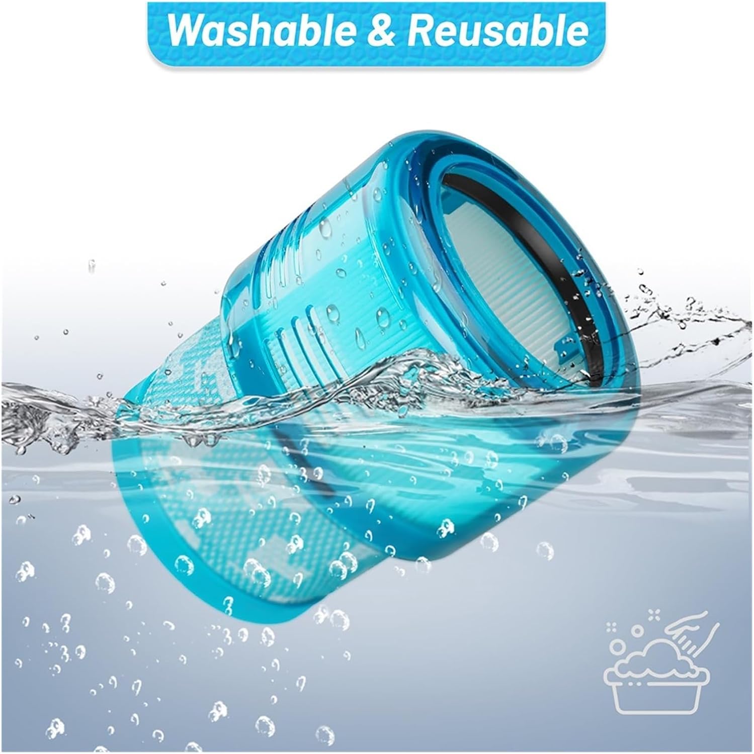 Filter Compatible With Dyson Gen5 Detect Absolute/Gen5 Outsize Absolute/Gen5 Detect Fluffy Accessories Spare Parts Replacements HEPA Filters(1PC)