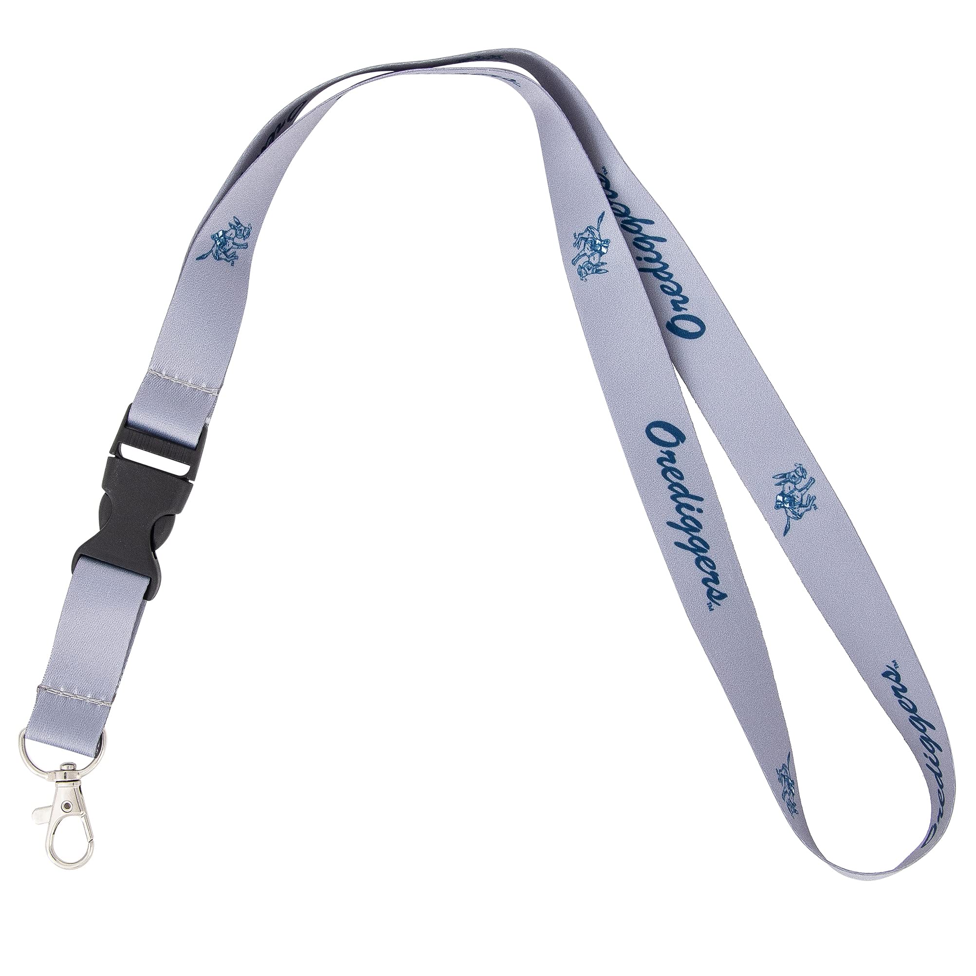 Desert Cactus Colorado School of Mines Lanyard Orediggers Car Keys ID Badge Holder Keychain Detachable Breakaway Snap Buckle (Gray)