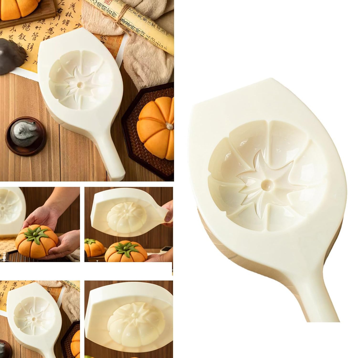 Hand Pressed Pastries Mold Pumpkin Shaped Cake Mold Household Baking Tool for Dessert Enthusiasts Baking Class Supplies