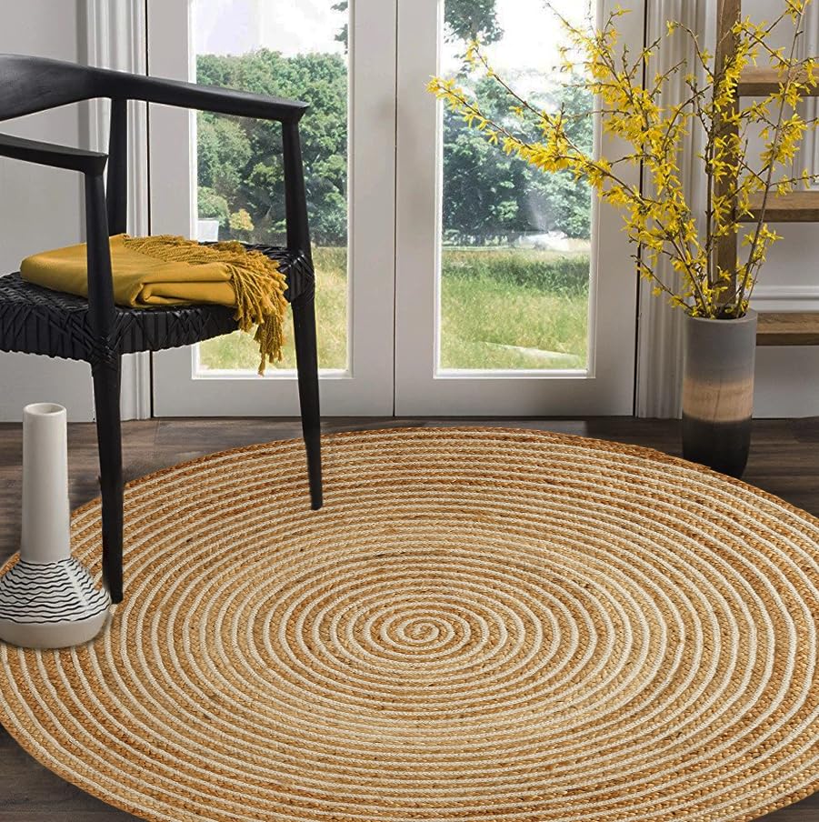 Tapis jute et coton, tospa Couleur naturel La Redoute Interieurs | La