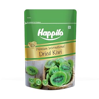 Happilo Premium International Dried Kiwi,Wholesome And Natural Kiwi, Plant Based Protein, Rich In Vitamins & Minerals, 100% Natural & No Artificial Colors, Gluten Free, No Preservatives
