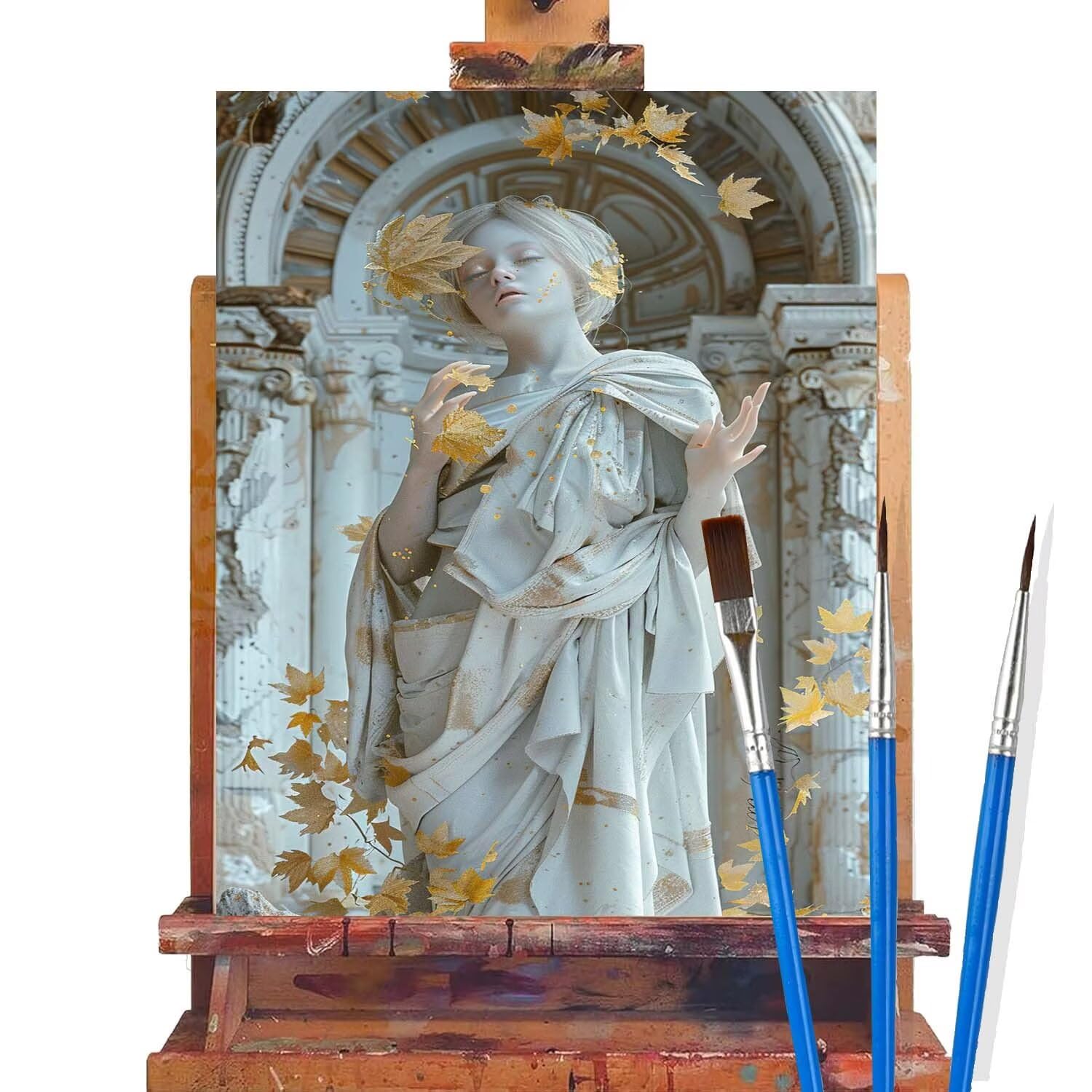 Malowanie według cyfr dla dorosłych Europa, rzeźby obrazy do malowania według numerów, DIY Malowanie przez Początkujących Dorosłych, Pigment Akrylowy Płótna Numerowane Rzemiosło Wystrój Domu Prezent
