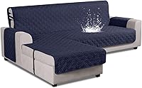 Vista 10 de VANSOFY Fundas de sofá modulares mejoradas, 100 % impermeables, en forma de L, funda reversible para sofá seccional, funda protectora para muebles