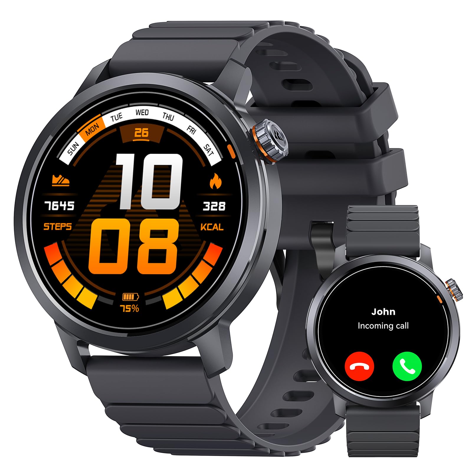 KOSPET Smartwatch con Display AMOLED 1,43" e Chiamate Bluetooth, Autonomia 18 giorni, Monitoraggio Frequenza Cardiaca, SpO2 e Sonno, 170+ modalità Fitness, IP68 impermeabile, Compatibili Android e iOS