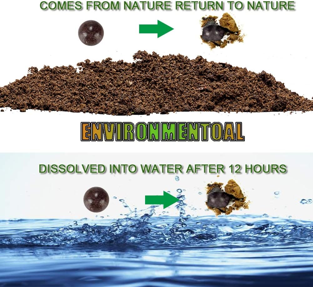 Clay Slingshot Ammo Balls,3/8 Inch About 9mm Hard Clay Ball,Biodegradable Slingshot Pellets,1000Pcs