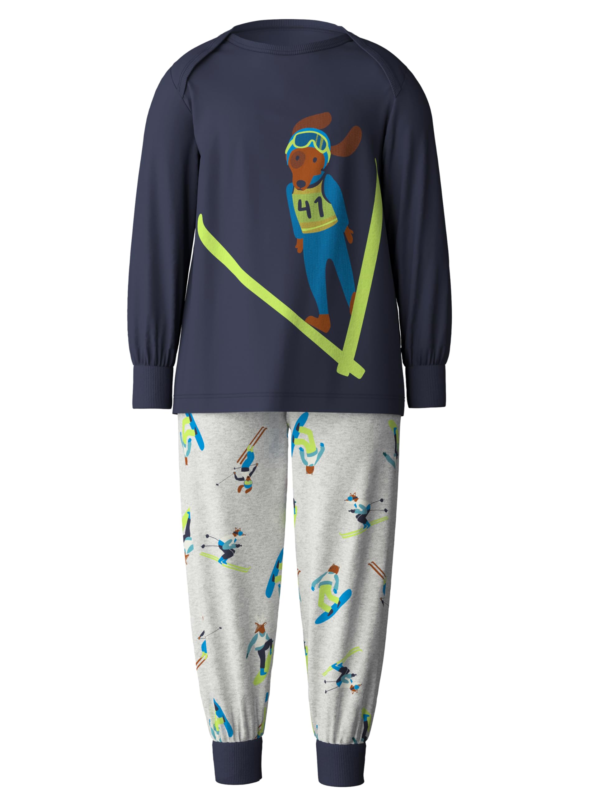 CALIDA Toddlers Bündchen-Pyjama Kinder, aus 100% Bio-Baumwolle