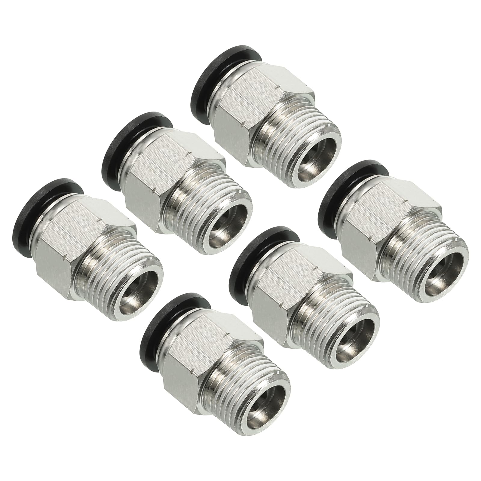 Conectores de empuje de 12 mm PATIKIL para tubos de aire neumáticos macho NPT de 3/8 pulgadas