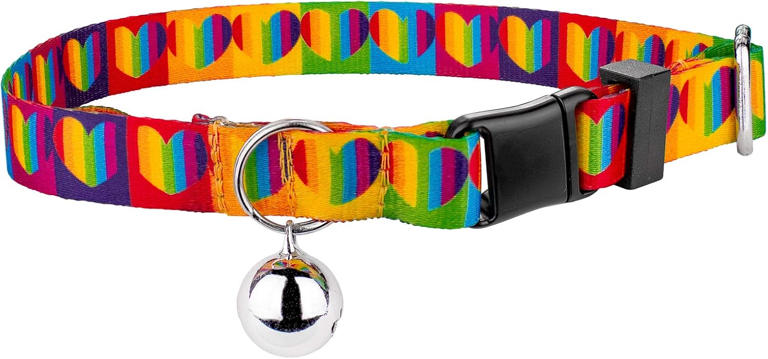 Collar para Gato Arcoíris Corazones Country Brook Petz