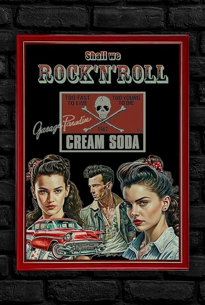 クリームソーダ ロカビリー クリームソーダ・ロカビリー【A4サイズ写真ポスターフレーム付き