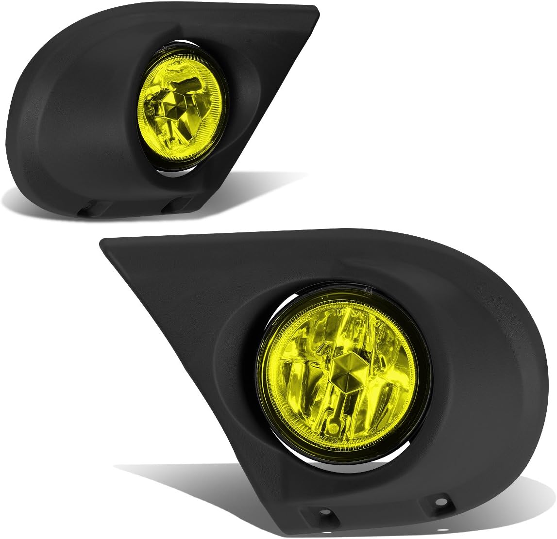 Auto Dynasty Fog Lights Assembly Compatible with 2003 2004 2005 Honda Pilot Front Bumper Driving Fog Lamps w/Bezel, Driver and Passenger Side, Amber Lens