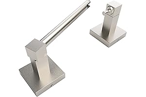 Ruacq Pivoting Two-Post Toilet Paper Holder