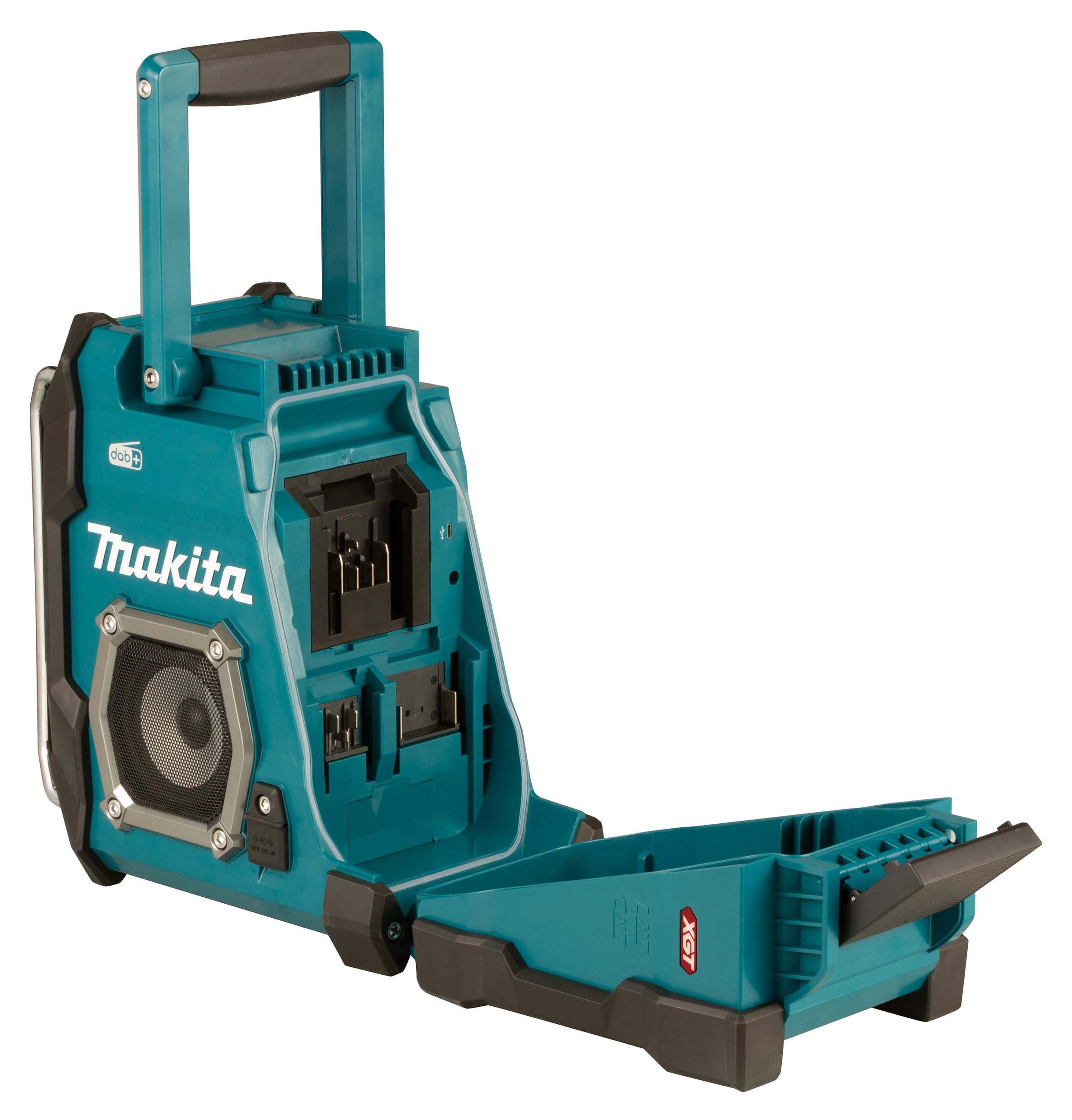 Makita MR003GZ Akku-Baustellenradio Auxiliary Schwarz, Türkis