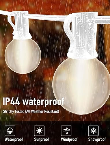 Miniatura 2 de Romasaty - Extensión de luces, para exterior con bombillas G40 tipo Edison transparente