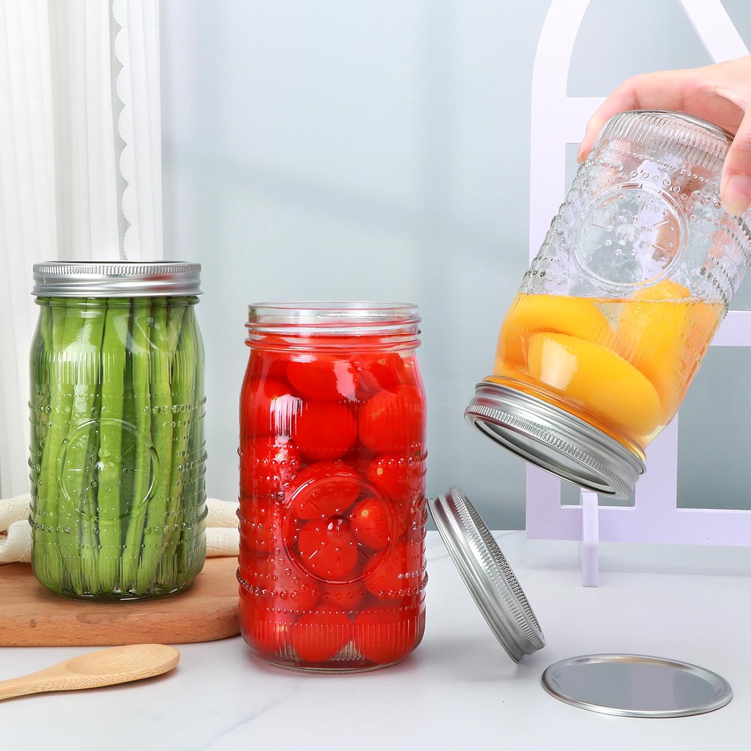 Unleash Your Creativity: Review of Encheng 12 Pack Wide Mouth Mason Jars for All Your DIY Needs!