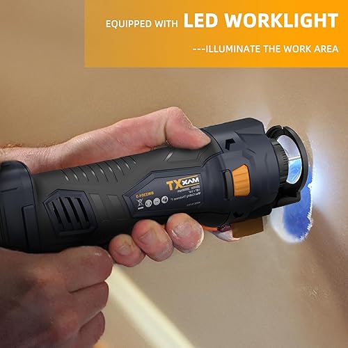 Miniatura 5 de MAXXT - Herramienta de corte inalámbrica para paneles de yeso, sierra giratoria para paneles de yeso de 20 V, 28000 RPM con batería de 2.0 Ah y